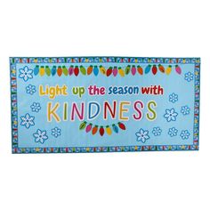 a light up the season with kindness banner