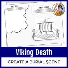 Viking Death - Create a Burial Scene for a Heroic Viking Warrior - Viking Lesson, Viking Homeschool, Viking Activities for Kids, Valhalla, Valkyries Viking Homeschool, Viking Activities, Medieval Activities, Engaged Pictures, Viking Warriors, Short Passage, Viking Life, Drawing Prompt