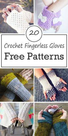 crochet fingerless gloves with free patterns