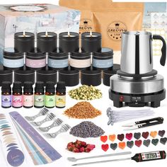 the contents of a coffee maker are shown