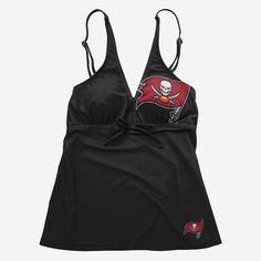 Turn the heat up on your fashion game while you keep cool by the pool in this Tampa Bay Buccaneers Women's Summertime Solid Tankini! Features All-over team-colored design so you can rep the team in style Bold team logo display, in case there were any doubts where your allegiances lie Miniature team logo display for a little extra team spirit Front drawstring to keep you comfortable Details Material: Polyester Officially licensed Please note: This product includes the tankini only. Bikini Bottom Tankini Tops For Women, Y2k Tankini, Tankini Y2k, Tankini Aesthetic, Strapless Tankini, 2000s Fashion Trends, 2000s Clothes, Tankini Swimsuits For Women, Swimsuits Outfits