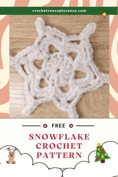 Crochet Christmas Gifts with Free Snowflake Pattern Snowflake Crochet Pattern, Free Crochet Snowflake Patterns, Snowflake Crochet, Holiday Crochet Patterns, Crochet Pattern Tutorial, How To Make Snowflakes, Crochet Snowflake, Crochet Snowflake Pattern, Crochet Christmas Gifts