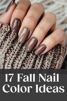 2024 Fall Nail Designs, Fall Nail Colours, Fall Nail Color Ideas, Brown Manicure, Fall Nail Color, Minimalist Nail, Nail Color Ideas, Nagellack Trends