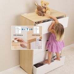 According to CPSC, tipped furniture or a falling TV sends an injured child to the ER about every 30 minutes. Nobody wants to screw into their furniture or their walls, so Qdos developed the first of its kind patent pending Furniture Anti-Tip Kit that can be installed completely without screws, yet it still holds up to 200 lbs. Qdos SecureHooks™ only make holes the size of a picture hook, minimizing damage to walls. Screws are provided should you prefer to screw into the studs in the wall or the The Anchor Holds, Furniture Anchors, Large Bookshelves, Safety Kit, Cabinet Locks, Picture Hook, Baby Proofing, Home Safety, Large Mirror