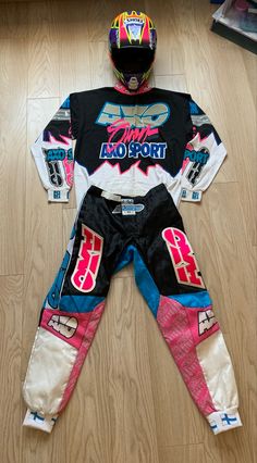 Motorcross Jersey Outfit, Motorcross Outfits, Motocross Fashion, Japanese Racing Jacket, Motocross Clothing, Vintage Motocross Jersey, Racing Jersey, Leather Front Pocket Wallet, Fashion 1990s