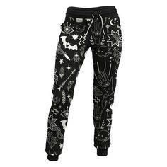 Enchanted Items, Graphic Sweatpants, Women Sweatpants, Dark Magic, Ankle Cuffs, Drawstring Waistband, Dye Sublimation, Rats, Enchanted