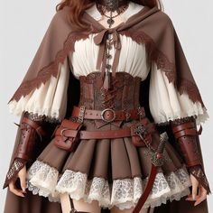 Traveler Aesthetic Medieval Outfit, Steam Punk Art Character, Cute Fantasy Outfits, Chaotic Aesthetic Outfits, Steampunk Outfits Male, Cosplay Outfits Female, Steam Punk Outfits, Steampunk Moodboard, Gypsycore Fashion