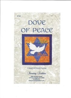 the front cover of dove of peace