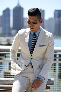 Summer Suede Style Suit | Leo Chan of Levitate Style Smile More, All Smiles