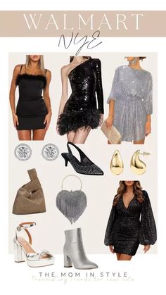 Walmart NYE dress, NYE outfit ideas, NYE shoes Easy and cute outfit ideas for moms and women for NYE Party-ready Mini Sequin Dress For Date Night, Party-ready Sequin Dress For Date Night Holiday, New Year’s Eve Theme Dress To Impress, Holiday Party-ready Embellished Mini Dress, Holiday Sequin Mini Dress Party-ready, Nye Outfit Ideas, Outfit Ideas For Moms, Madden Nyc, Fancy Casual