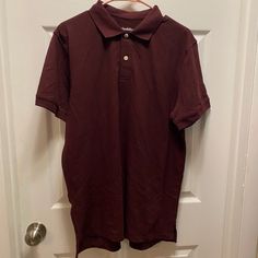 Maroon Goodfellow And Co. Polo, Nwt. Size Xl Casual Burgundy Collared Top, Casual Burgundy Collared Shirt, Casual Burgundy Short Sleeve Shirt, Mens Shirts, Man Shop, Red, Quick Saves, Color