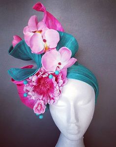 Locopa designs Tiki Fashion, Classy Hats, Kentucky Derby Fascinator, Flower Costume, Luxury Hats