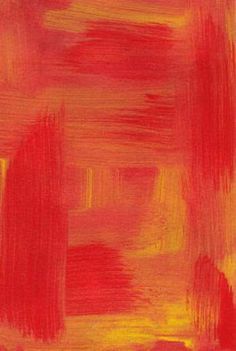 an abstract painting with red and yellow colors