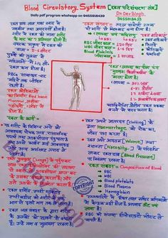 a poster with instructions on how to use blood circulatorary system in india