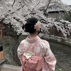 Kimono!! // faceless Aesthetic Kimono, Japan Core, Faceless Aesthetic, Asian Style Dress, Japanese Festival, Pink Kimono, Soft Pink Theme, Kimono Design, Kawaii Core