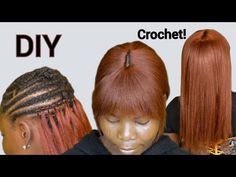 Crochet Kanekalon Hair, Straight Crochet Hair, Types Of Crochet Hair, Crochet Braids Straight Hair, Crochet Straight Hair, Straight Crochet Braids, Straight Crochet, Straight Hair With Braid