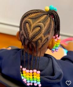 Braided Beads Hairstyles, Bead Hairstyles, Toddler Braided Hairstyles With Beads, Khloe Hair, Kids Braids With Beads