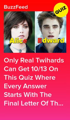 an advertisement with two people and the text,'only real twhards can get 10 / 13 on this quiz where every answer starts with the final letter of