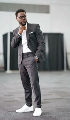 Explore the Chic World of Men's Suits with Sneakers: Top 17 Trendsetting Styles for 2024 Men In Suits With Sneakers, Men Suit With Sneakers Mens Fashion, Suits And Sneakers Men Outfits Prom, Suits With Sneakers Mens, Suit And Sneakers Men Outfits, Suit With Sneakers Mens, White Sneakers Men Outfit, Sneakers Men Outfit, Social Outfits