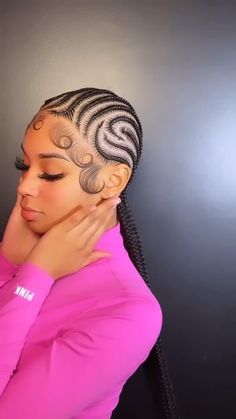 Feed In Braids Cornrows, Alicia Keys Braids, Cornrows Natural Hair, Twisted Braid, Lemonade Braids Hairstyles, Cornrows Braids For Black Women, Feed In Braids, Braids Cornrows