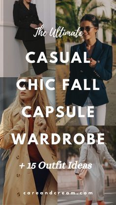 Casual Fall Outfits For Women 2024, Chic Fall Capsule Wardrobe, Casual Chic Fall, Fall Basics, Chic Outfit Ideas, Capsule Wardrobe Essentials, Easy Fashion, Fall Wardrobe Essentials, Stylish Fall Outfits