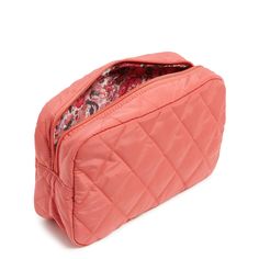 For more than the basics, this plastic-lined case holds bottles, brushes and all of your girl gear! Outlet Exclusive Ultralight is lightweight, water-repellent polyester PVC lining Zip closure. Dimensions: 10. 0" w x 6. 25" h x 3. 25" d Weight: 0. 33 lb Vera Bradley Outlet Ultralight Grand Cosmetic Bag in Blush Sienna Pink | Polyester Pink Rectangular Cosmetic Bag For Storage, Pink Zipper Closure Storage Case, Pink Storage Case With Zipper Closure, Pink Rectangular Cosmetic Bag, Pink Rectangular Travel Accessories With Zipper Closure, Pink Rectangular Travel Accessories With Zipper, Pink Travel Cosmetic Storage With Removable Pouch, Functional Pink Travel Accessories With Zipper Closure, Pink Cosmetic Bag With Zipper For Storage