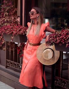 Orange Dress, Elegant Outfit, Look Fashion, Classy Outfits, Beautiful Outfits, Spring Summer Fashion, Chic Outfits, Fashion Inspo Outfits