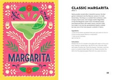 a book with an image of a margarita in it