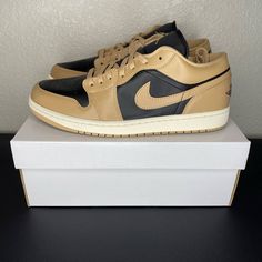 New Smoke Free Home Thank You And Stay Blessed! Women’s Size 12 Equivalent To Men’s Size 10.5 Custom Beige Leather Sneakers With Gum Sole, Beige Leather Custom Sneakers With Gum Sole, Beige Leather Custom Sneakers For Streetwear, Stay Blessed, Nike Air Jordan 1 Low, Jordan 13 Retro, Nike Air Jordan Retro, Womens Jordans, Jordan 11 Retro