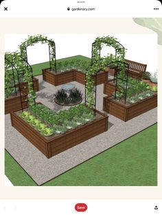 an image of a small garden design on the app store's iphone screen shot