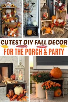 fall decor for the porch and party