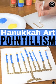 a hanukkah art project for kids that is fun and easy to do