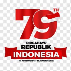 the logo for indonesia's 79th birthday celebrations