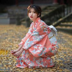 Cotton Traditional Kimono | Eiyo Kimono Modern Kimono Dress, Clothes Study, Japanese Yukata, Asian Clothing, Modern Kimono, Japan Traditional, Clothes Reference, Cherry Blossom Print, Kimono Yukata