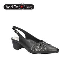 in stock Black Slingback Sandals With Adjustable Straps For Evening, Black Slingback Pumps With Adjustable Strap For Spring, Black Slingback Pumps With Adjustable Strap, Elegant Black Heels With Adjustable Straps, Winter Neutral, Mens Home, Easy Street, Wedding Watch, Slingback Pump