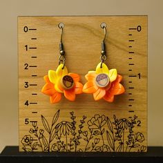 StudBee - Autumn Fall Leaves Dangle Earrings, Handmade with LEGO®Thanksgiving Acorn - StudBee Lego Jewelry Diy, Diy Lego Earrings, Lego Thanksgiving, Lego Engineering, Mamaw Gifts, Lego Crafts, Flower Earrings Diy, Lego Earrings, Lego Christmas Tree