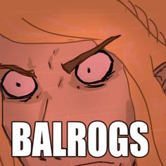 an animated face with the words baldrogs on it