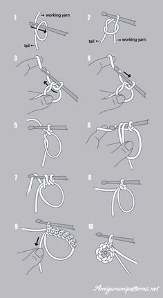 the instructions for how to tie a knot