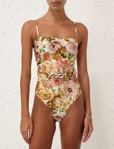 Golden Chain Belt 1pc for Woman - Brand : Zimmermann Swim 2024, Honeymoon Wear, Resort Accessories, Cia Maritima, One Piece Clothing, Golden Chain, Resort Dresses, Summer Swim, Swimwear Online