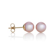 Gump's Signature Child's 5mm Pink Pearl Earrings Pink Pearl Earrings, Pink Pearls, Signature Jewelry, Pearl Set, Freshwater Cultured Pearls, Pink Pearl, Cultured Pearls, Classic White, Freshwater Pearls