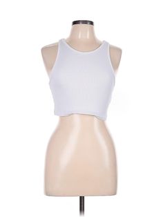 Zara Tank Top Size: Large White Tops - used. 5% Elastane, 95% Cotton, Halter, | Zara Tank Top White Halter Tops - Used - Size Large Affordable Blue Zara Tank Top, Zara Tank Top, White Halter Top, Tank Top White, Halter Tops, Zara White, White Tank Top, White Tank, Large White