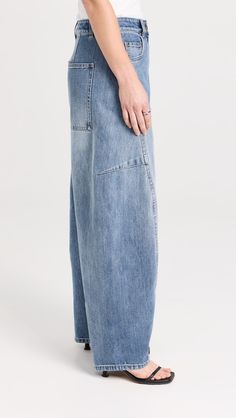 Tibi Petite Classic Wash Denim Sid Jeans | Shopbop China Fashion, Classic Blue, Denim Wash, Stretch Denim, Jeans Pants, New Arrivals, Pants For Women, Top Brands, Luxury Fashion