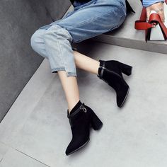 Heel Height: 7.5cmPlatform Height: 1 cmStyle: Fashion,KoreanOccasion: Casual,Party/Club,Office/Career,DressSeason: Spring,Summer,Fall/Autumn,WinterPackage Contents: 1 x Shoes (Pair)Size Guide:34 = foot length 21.5-22cm (Foot width=8-8.5cm)35 = foot length 22-22.5cm (Foot width=8.5cm)36 = foot length 22.5-23cm (Foot width=8.5-9cm)37 = foot length 23-23.5cm (Foot width=9cm)38 = foot length 23.5-24cm (Foot width=9-9.5cm)39 = foot length 24-24.5cm (Foot width=9.5-10cm)40 = foot length 24.5-25cm (Foo Square Heel Boots, Club Office, Women High Heels, Thick Heel, Career Dress, Thick Heels, Fashion Korean, High Heels Stilettos, Heel Boots