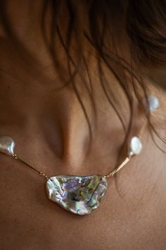 Abalone Hydra Choker – Rackk & Ruin Elegant Gold Abalone Shell Jewelry, Elegant Gold Jewelry With Abalone Shell, Elegant Gold Necklace With Abalone Shell, Elegant Choker, Figaro Chain, Shiny Things, Pearl Choker, Curb Chain, Gold Filled Chain