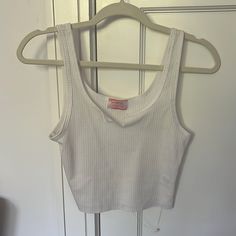 Never Worn Nwot White Basic Tank Top For Day Out, Basic White Tank Top For Day Out, Wishful Thinking, White Crop, White Crop Top, White Tops, Color White, Crop Top, Womens Tops