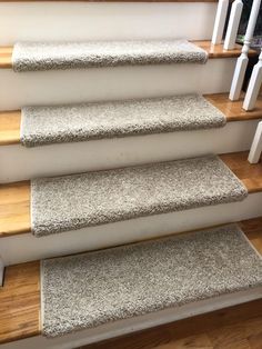 the carpeted stairs are clean and ready for us to use