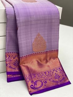 Bridal Collection Light Purple Color Pure Kanchipuram Silk Saree | Indian Traditional Ethnic Saree | Wedding or Party Wear Saree | Handwoven Gift Saree for Her Product Details : Saree Type : Pure Kanchipuram Silk Saree Copper Zari, Silk Mark Certified Blouse Piece : Yes (Un-Stitched) Saree Length : 5.5 Meters Blouse Piece Length : 80 cm Saree Weight : 0.9 kg Saree Fabric : Pure Kanchipuram Silk  Color : As shown in the picture Work : weaving Pattern : designer Occasion: Party Wear, Formal Wear, Traditional Silk Mark Certified Dupatta, Unstitched Silk Mark Certified Traditional Wear For Diwali, Purple Handloom Lehenga For Wedding, Gold Silk Mark Certified Saree For Wedding, Silk Mark Certified Traditional Wear For Diwali, Festive Silk Mark Certified Traditional Wear For Diwali, Gold Wedding Saree Silk Mark Certified, Festive Traditional Wear For Diwali, Silk Mark Certified, Diwali Traditional Silk Mark Certified Wear