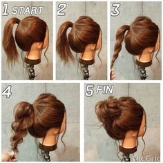 Buying autumn stuff Casual Updo, Updo Styles, Hair Homecoming, Fast Hairstyles, Medium Long Hair, Work Hairstyles, Hairstyles Black, Homecoming Hairstyles