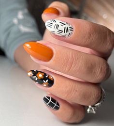 Thanksgiving Nail Designs, Vacation Nails, Nail Swag, Black Nail, Fall Nail