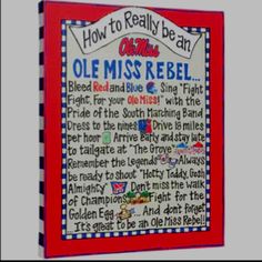 an old miss rebel book with the title how to really be an olee miss